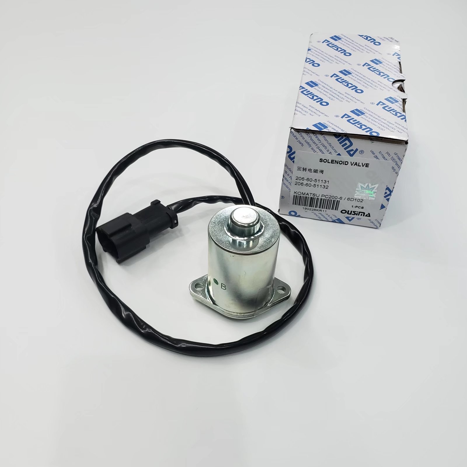Rotary Excavator Solenoid Valve 206-60-51131 206-60-51132 For PC200-6 6D102