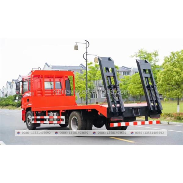 Shacman 4x2 8ton Excavator Loader Loading Tow Wrecker Flatbed Cargo Truck