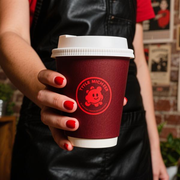 8oz 10oz 12oz 16oz 18oz 20oz 22oz Biodegradable Custom Disposable Single/Double Wall Hot Drink Coffee Paper Cup