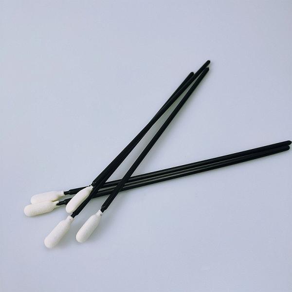 Black Handle 6.6 Inch Foam Cleaning Swabs Clean Product Hard To Reach Place Clean