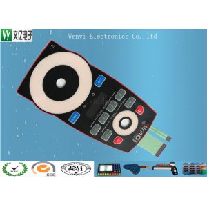 Quality Anti Scratch Illuminiated Embossing Membrane Switch EL Circuit EBG180 Tactile Switch Keypad for sale