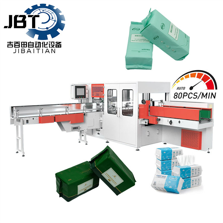 Biodegradable Easy Extraction Facial Tissue Packing Machine Fully Automated