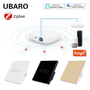 UBARO 86 Type Smart Tuya Zigbee Switch App Remote Control Support Google