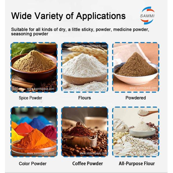 Semi-Auto 5g to 5L Milk Powder Spice Auger Filler Jar Can Coffee Machine 200ml and 500ml Volume Options for Bottles