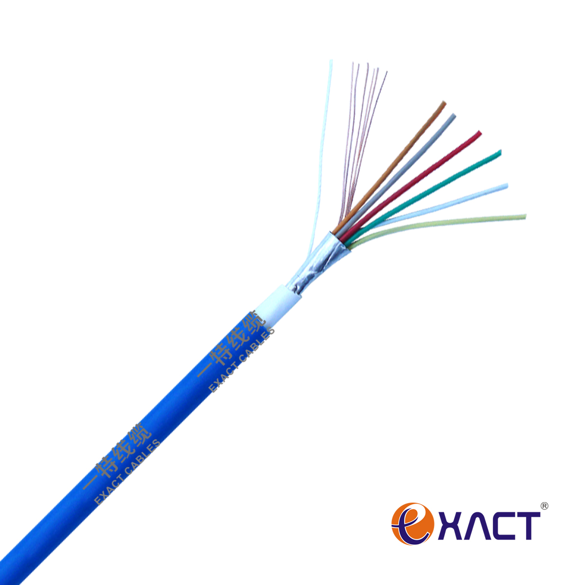 Copper Conductor 6*0.22mm2 Shielded Stranded Control Cable PVC CPR Eca for Industrial