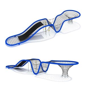 Outdoor Combination Wire Rope Playground Climbing Net Anti UV