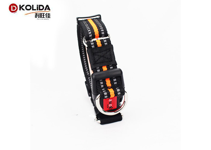 3 Colors Nylon Dog Collars , Adjustable Puppy Collar Customized Logo