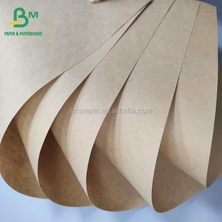 Virgin Pulp Brown Kraft Wrapping Paper Rolls 1250mm 50gsm 70gsm