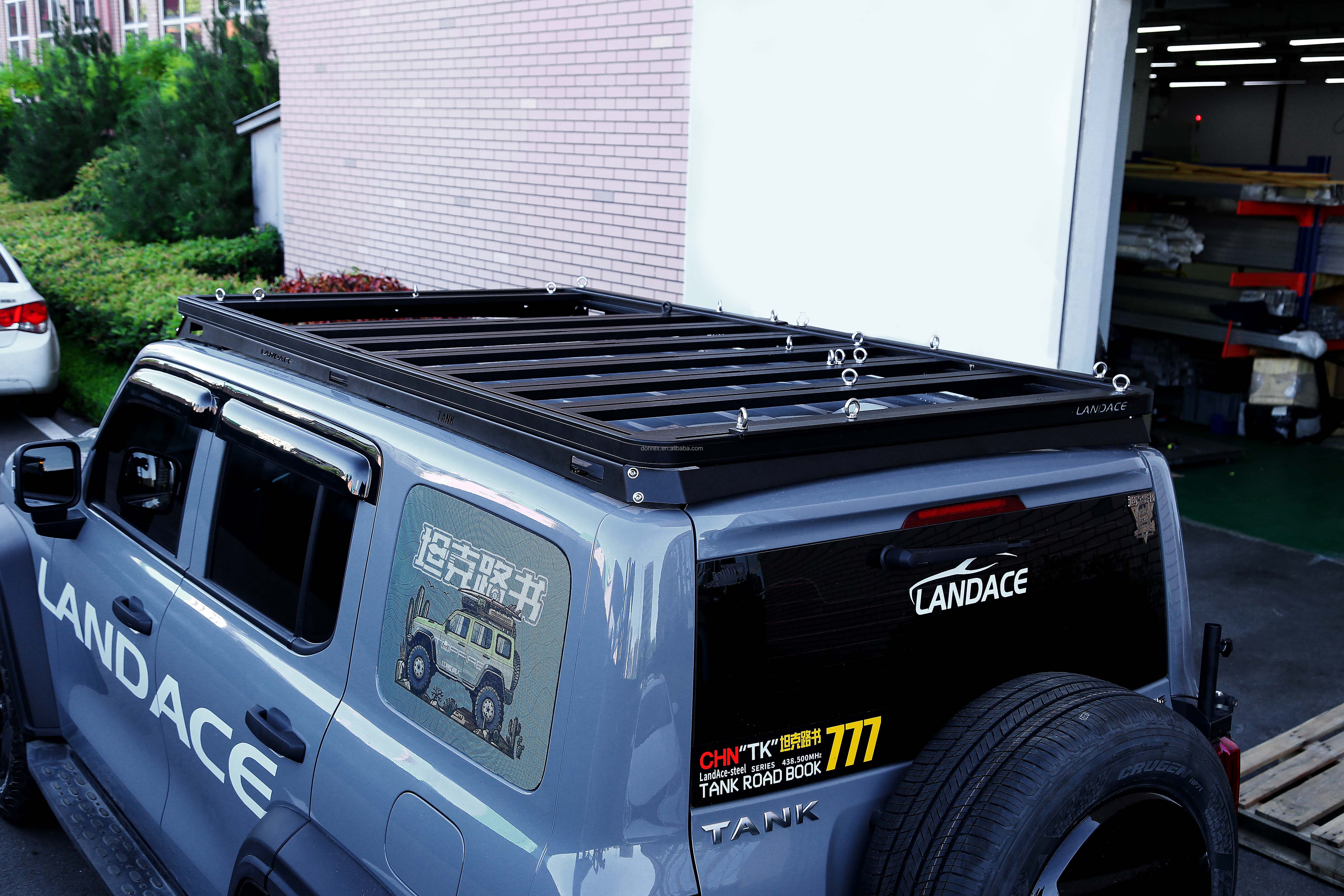 25.3KG Aluminum Alloy Low Profile Luggage Rack Basket for GWM Tank 300 Car Roof Carrier