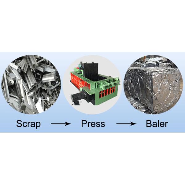 37KW 200t Cylindrical Shape Block Scrap Baling Machine