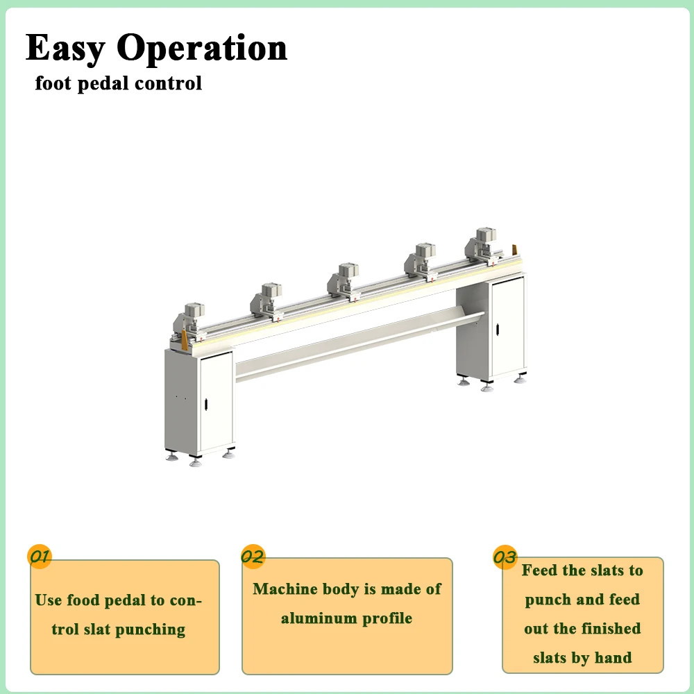 Pneumatic Wooden Venetian Blind Slat Punching Machine for 25mm,35mm,50mm Wooden/Bamboo Venetian Blind