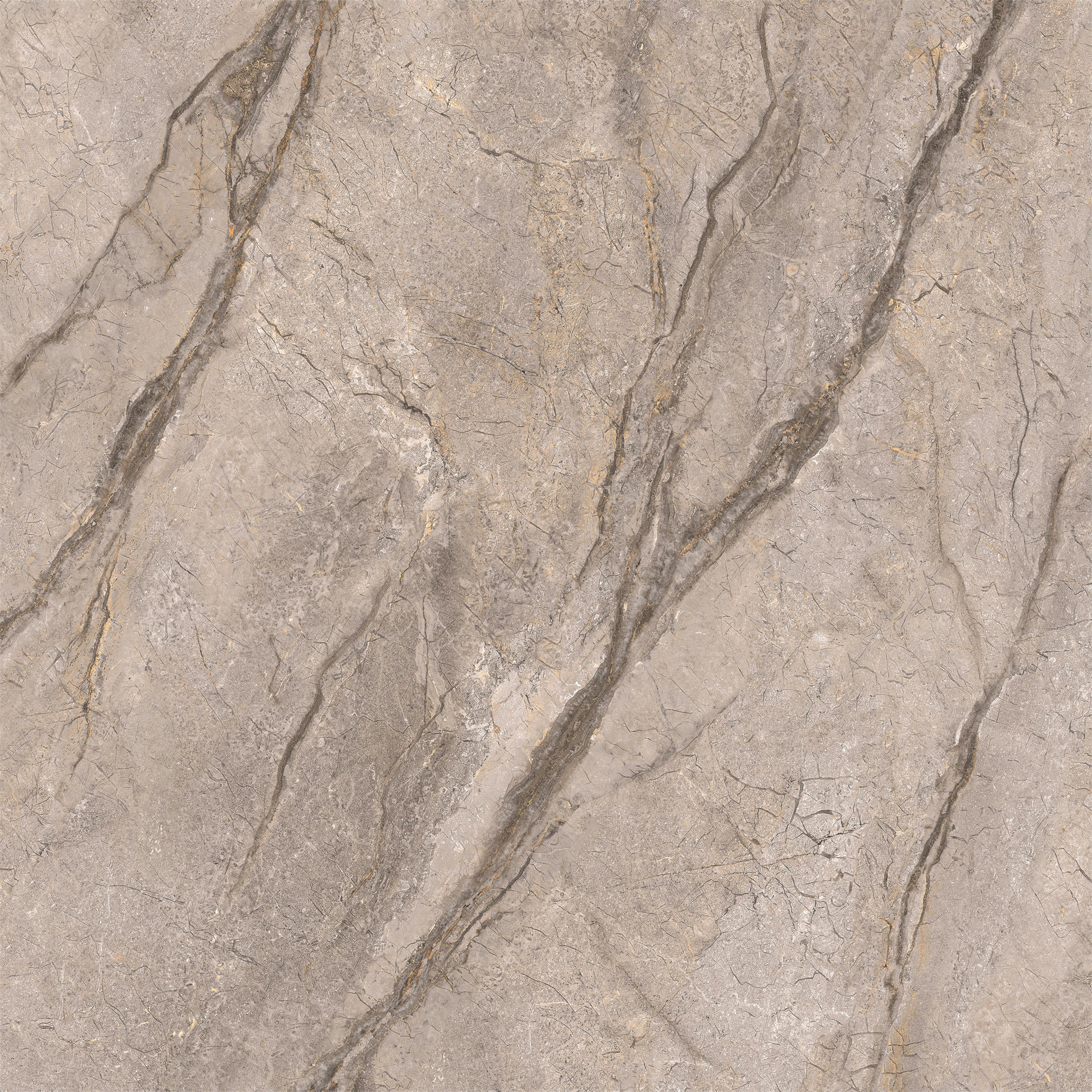 Brown Polished Sintered Stone Slabs 1200x1200mm for Indoor Floor