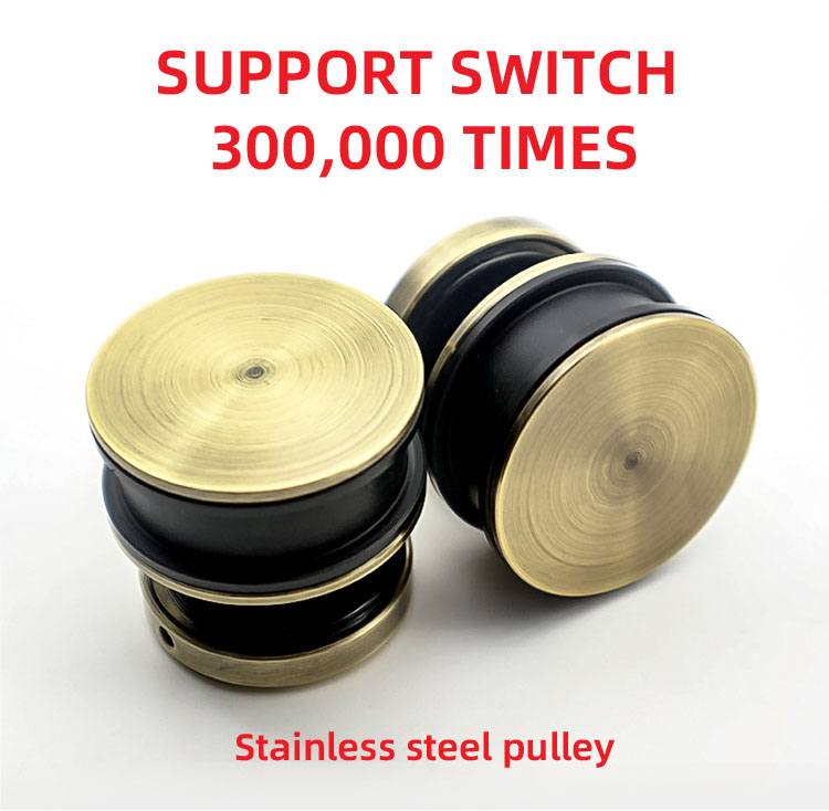 Sliding Golden Bathroom Fittings Accessories Kit for Door Satin/Polish/Matt Black Finish