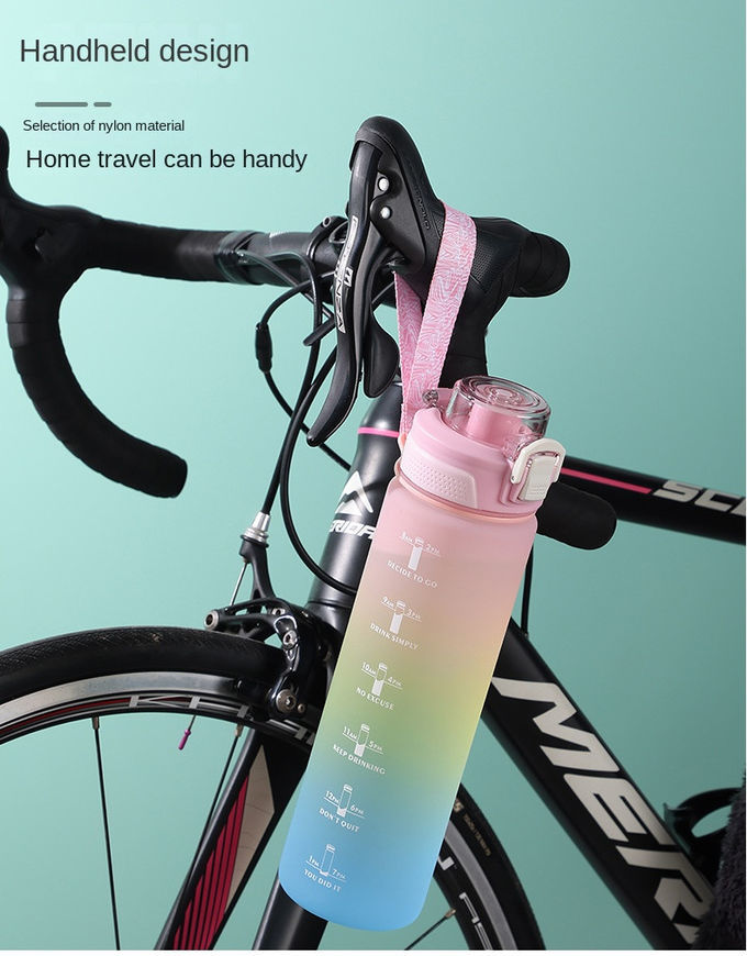 Tritan 32 Oz Motivational Water Bottle BPA Free 5507501000ML Sports Time Track Water Bottle Wide Mouth Leakproof Fashion As Gift For Christmas