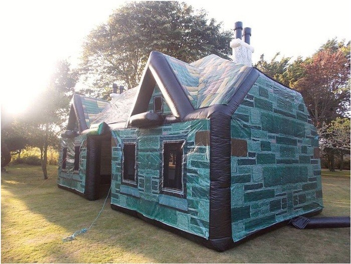 EN14960 Customized Inflatable Tent , Blue PVC Inflatable Party Tent