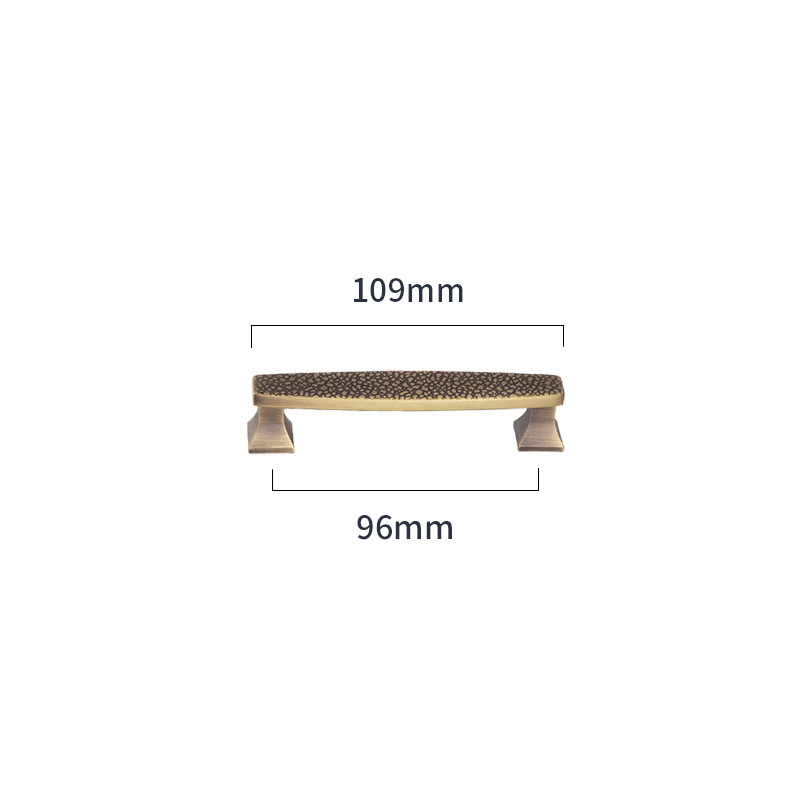 160mm 192mm Two Hole Brass Kitchen Door Handles Gold Brass Cabinet Handles