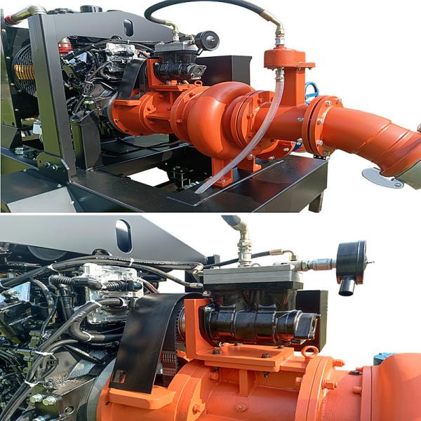 50HP Dry Priming Pump Diesel Engine Self Priming Centrifugal Water Pump 44KW