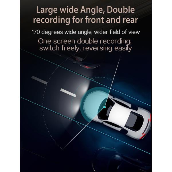 4k Wifi 1080P Dashboard Camera 25fps Dash 3 Inches LCD Screen Loop Recording