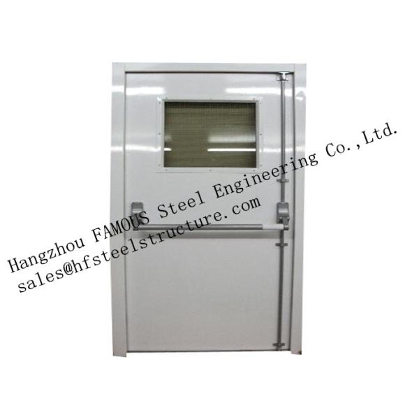 Galvanized Industrial Hollow Steel Fire Doors For Residential Application