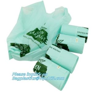 Corn Starch Biodegradable Compostable Eco Friendly Drawstring Laundry Bag, Jumbo