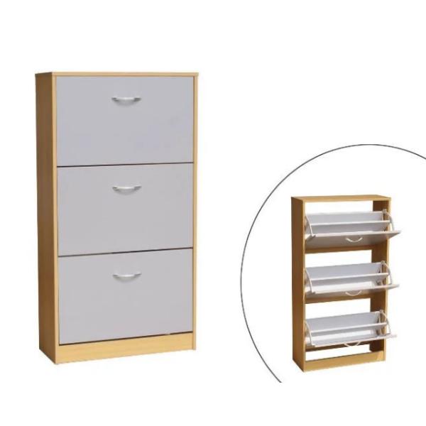 Wooden shoe storage cabinet