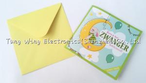 Quality Fashionable musical birthday greeting cards , song greeting cards for sale