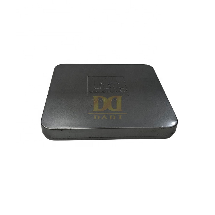 DADI Rust Proof Metal Candy Tin Box Square Silkscreen Tin Packaging for Snacks