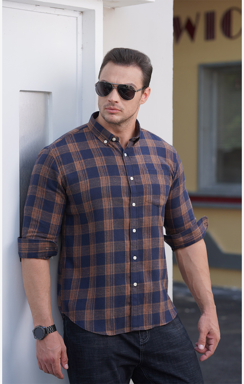Breathable Poplin Fabric 2022 Fashion Men's Long Sleeve T-Shirts for Autumn Plus Size