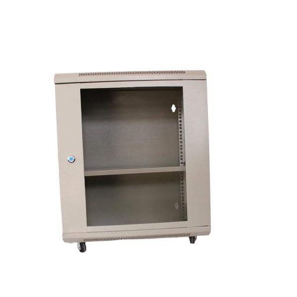 Double Section Standard Server Rack Cabinet with Hinged Swing Out Wall Mounted Cabinet
