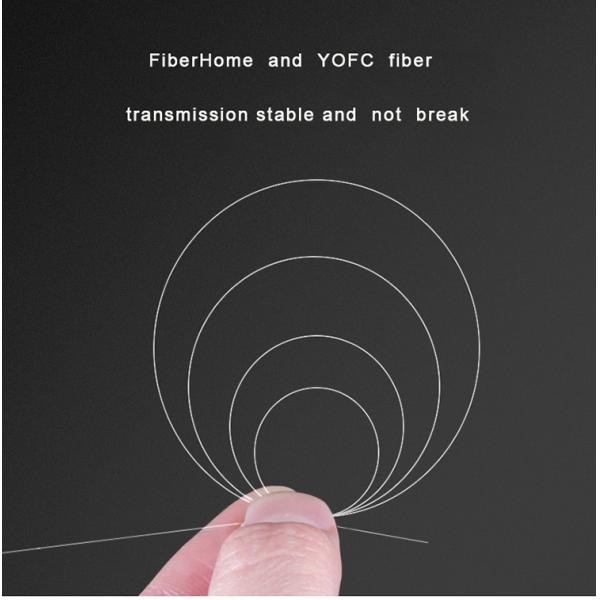 Single Mode FTTH Drop Cable G657A1 G652D Zero Halogen Flame Retardant Sheath 3