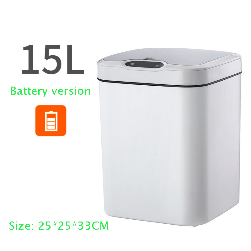 12Ltr Custom Trash Can Automatic Charging Intelligent Induction Garbage Can