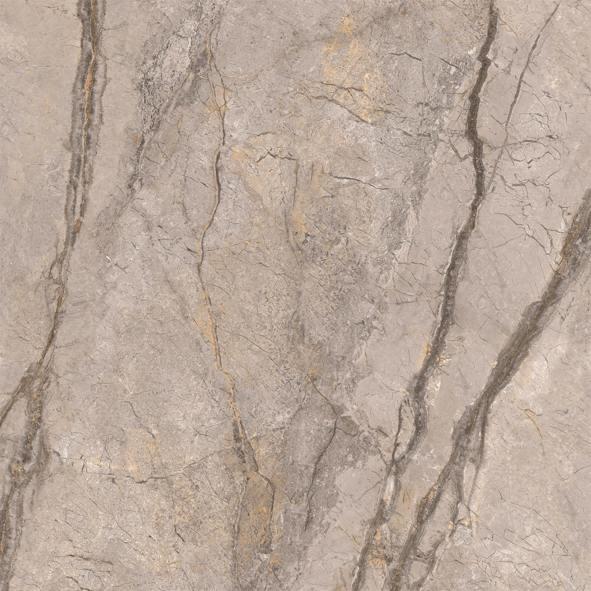 Brown Polished Sintered Stone Slabs 1200x1200mm for Indoor Floor