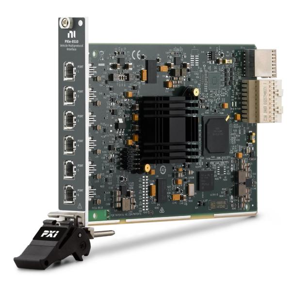 National Instruments PXIe-8510 PXI Vehicle Multiprotocol Interface Module with 2 or 6 Ports and 8 Mb/s Speed for OEM Integration