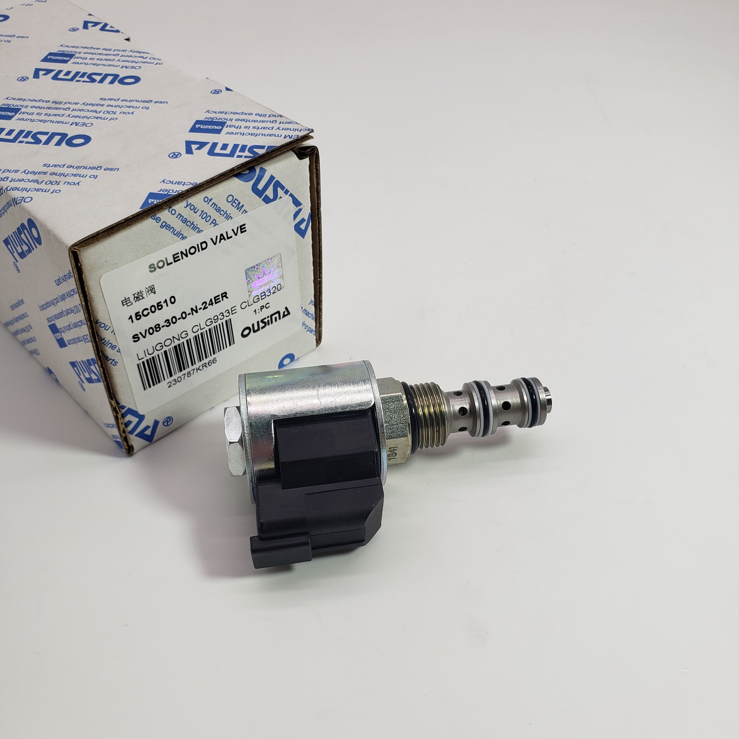High quality Excavator Solenoid Valve 15C0510 SV08-30-0-N-24ER for LIUGONG CLG933E CLGB320