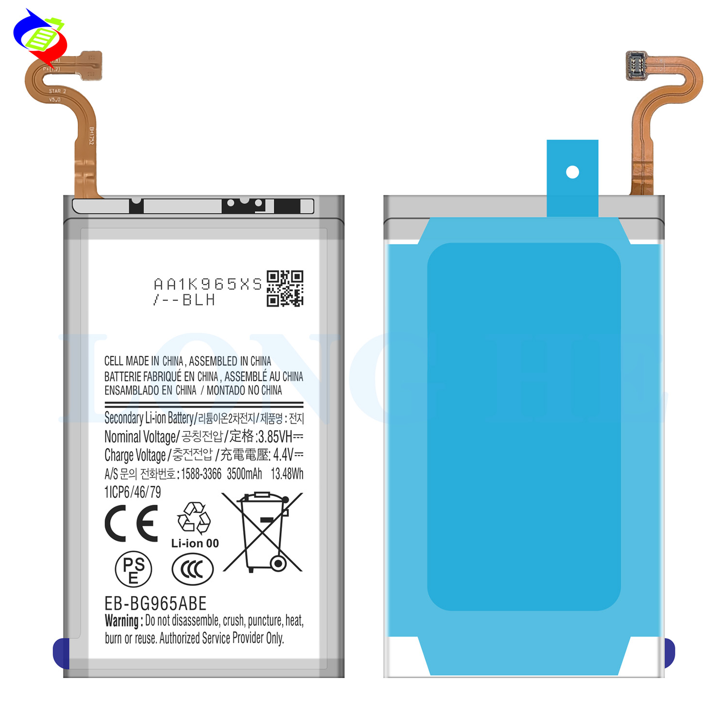 Get More Power with Gray Battery For Samsung Galaxy S9 Plus S9 EB-BG965ABE Compatible