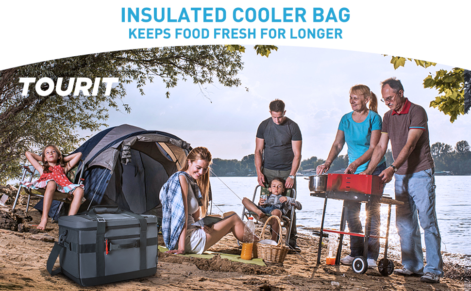 48 Can Insulated Cooler Bags 32l Large Collapsible Lunch Coolers For Picnic Beach