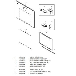 China ATM Spare Parts  15 INCH DISPLAY WITH TOUCHSCREEN  445-0740986 on sale