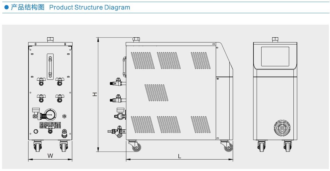 Oil Water Heating Mold Temperature Controller High Accuracy Indirect Cooling