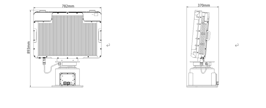 360 Degree Anti Jamming Low Altitude Radar With DBF Technology Stable Performance