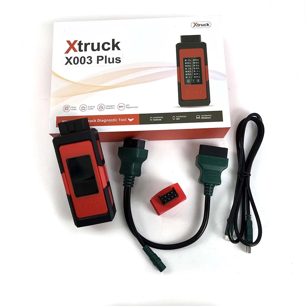 Xtruck X003 plus Read Codes rasing Codes DPF Regeneration support Cummins VOLVO and SCANIA Truck Diagnostic Tool