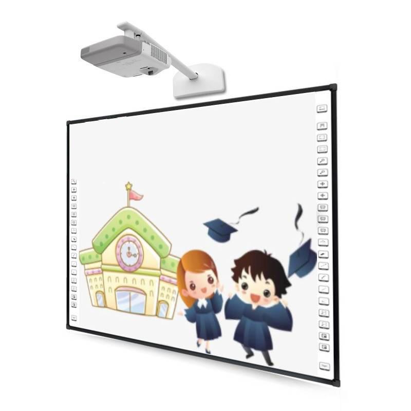 106 Inch Smart Infrared Conference Interactive Whiteboard Easy Finger Control I3/I5/I7/I9 CPU 0