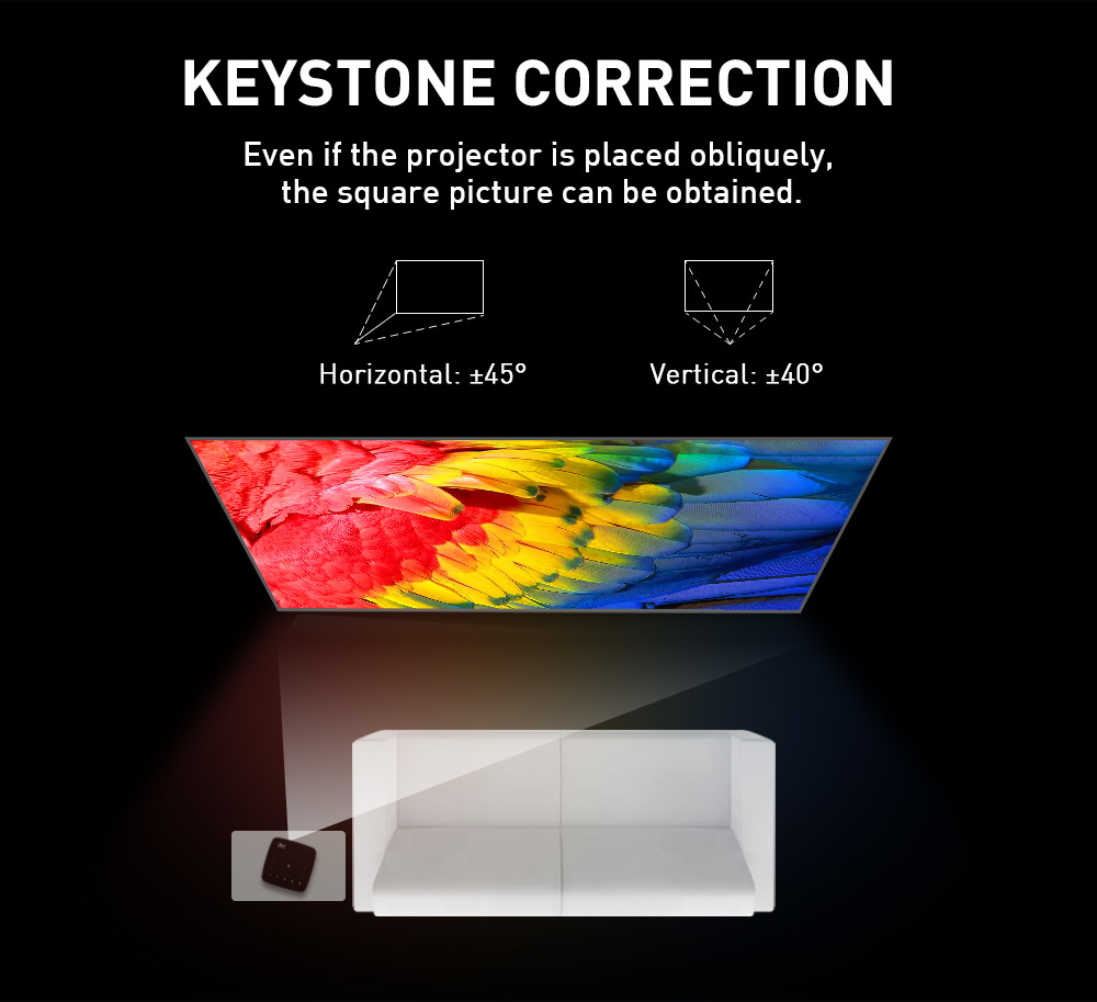 Flyin P12 1080P Max 4K Mini Projector 9000mAh Battery Outdoor Video 400 ANSI Lumens Android 9 2GB/16GB DLP Link 3D Proyector