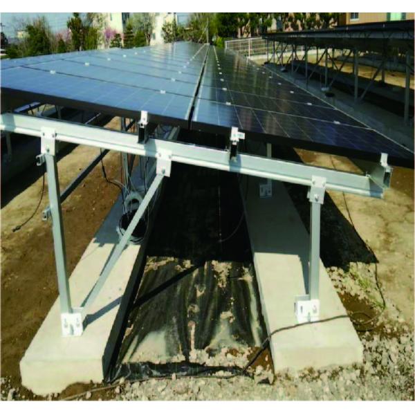 Aluminum Solar Panel Ground Mounting Systems Frameless for Home power system solar bracket