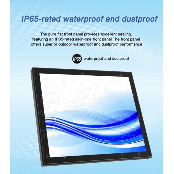 17 inch Custom Ip65 Waterproof Embedded Touchscreen Displays Wall Mount All in One Computer Industrial Capacitive Touch Screen Panel Pc