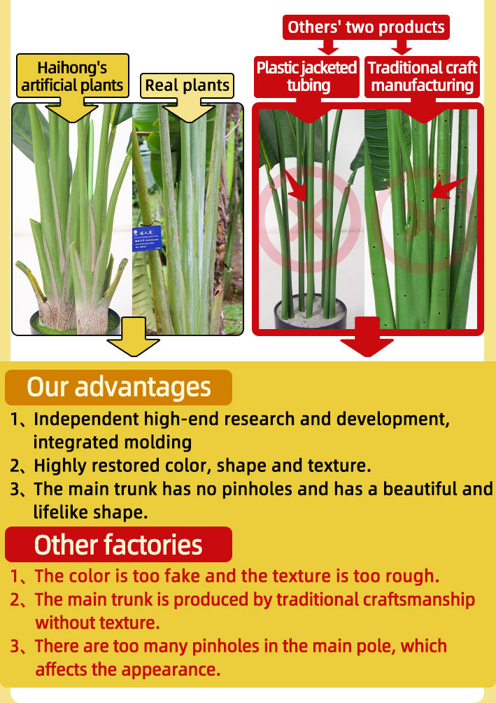 Artificial Bird of Paradise Plant Indoor - Wholesale Realistic Fake Palm Trees Manufacturer Direct