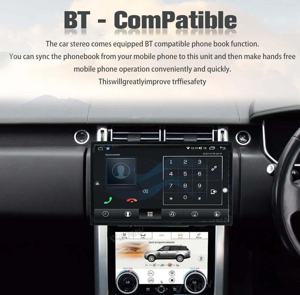 Android Auto Car Radio For Range Rover Vogue L405 2013-2017 Carplay GPS Navigation Multimedia Stereo Player Head Unit