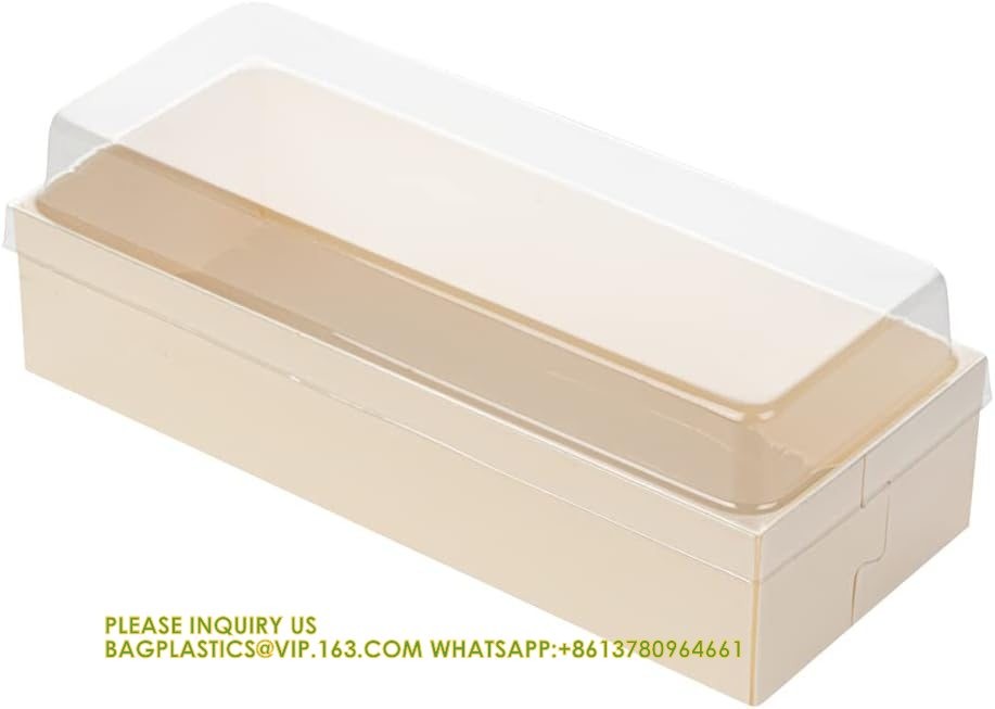 18 Oz Rectangle Long Straight Wooden Containers - Containers Sold Separately,