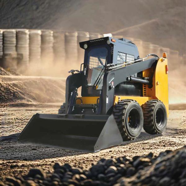 Mini Skid Steer Loader Reliable Operation Efficient Excavation Heavy-Duty Construction Work Versatile Design