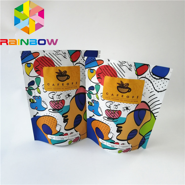 Digital Printing Stand Up Foil Packaging Bags Laminate Material Logo Customized