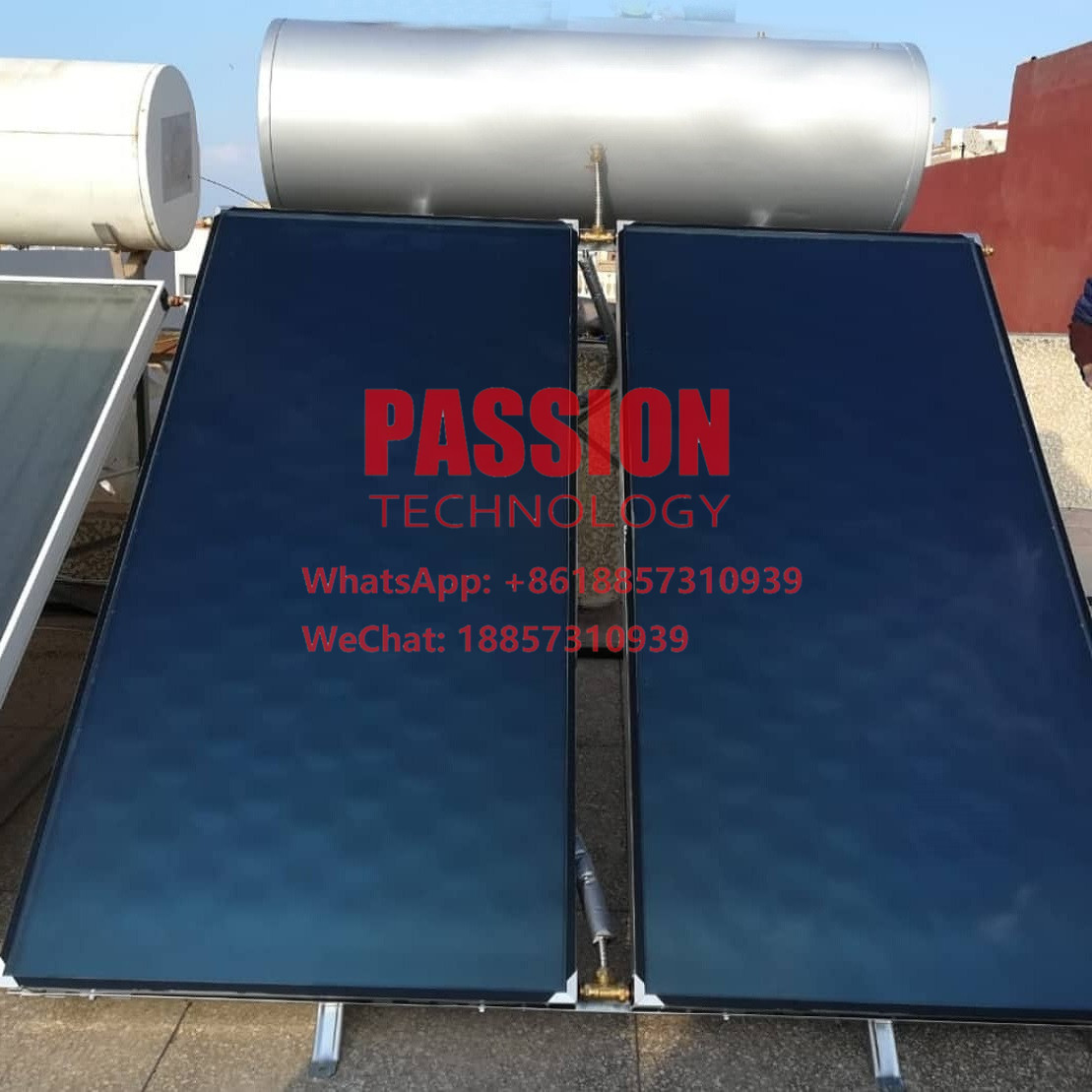 150L Blue Absorber Flat Panel Sun Collector 300L Blue Titanium Solar Heating Collector Flat Plate Solar Water Heater